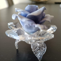 Bocciolo rosa blu Swarovski