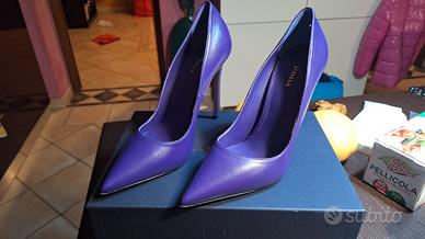 Le Silla Décolleté Eva pelle viola N37