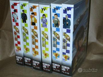 6 VHS Motori in pista,serie completa anime anni 80