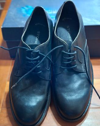 scarpe uomo nere- vera pelle-nuove  nr 42 Stonefly