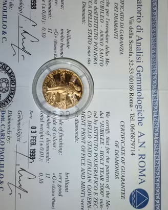 Medaglia giubileo anno 2000