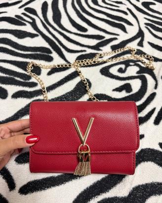Borsa Valentino Bags Divina rossa catena dorata