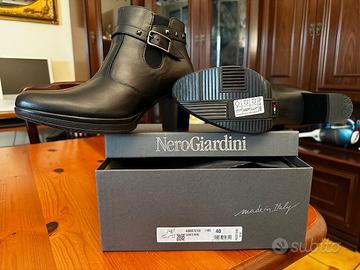 Stivaletti in pelle Nero Giardino