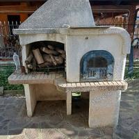 Forno per pizze con barbecue da giardino