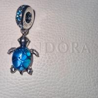 Charm pandora tartaruga blu