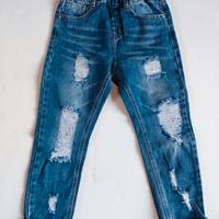 Jeans strappati bambino/a elasticizzati  7 anni