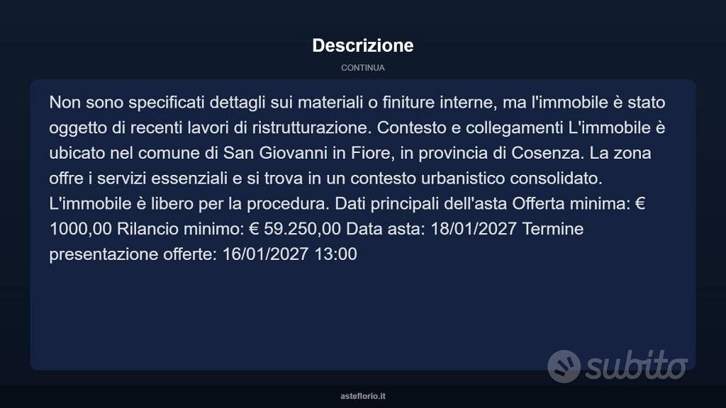 Appartamento – San Giovanni in Fiore, Cosenza - Vista 4