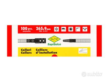 Collari/Fascette in nylon 20 confezioni da 100 pz