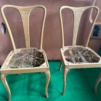 Coppia sedie vecchie