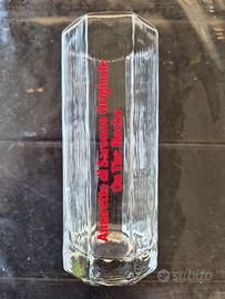 Set di bicchieri in vetro con logo Amaretto