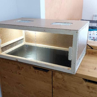 Terrario Teca Rettilario Pogone Pitone