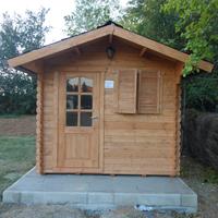 Casetta in legno 2,5x2,5 porta e finestra - 44mm