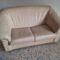 2 Poltrone Letto pelle 