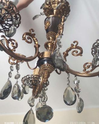 Lampadario vintage in stile Barocco.