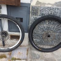 Ruote e forcelle mtb da 26