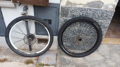 Ruote e forcelle mtb da 26
