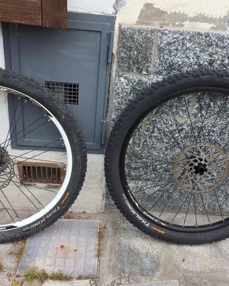 Ruote e forcelle mtb da 26