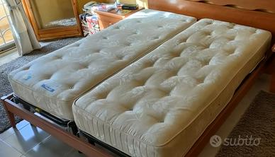 2 materassi singoli + 2 reti Eminflex a doghe