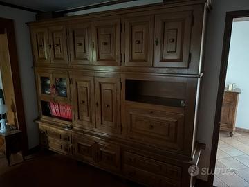 Libreria credenza rovere