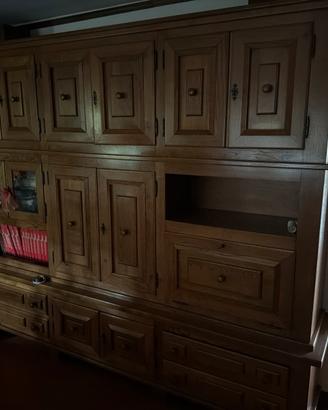 Libreria credenza rovere