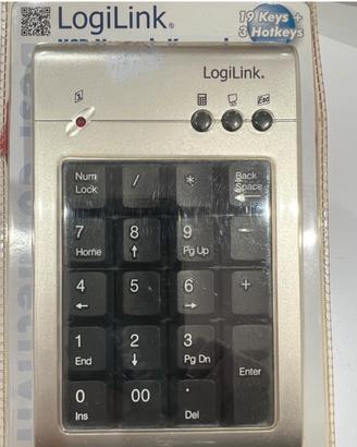 LogiLink ID0008 Tastierino numerico Nero USB