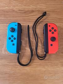 nintendo switch joycon neon rosso blu