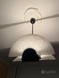 Lampadario  vintage in vetro