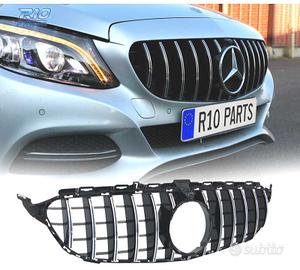 GRIGLIA MERCEDES W205 14-18 LOOK AMG GT CROMATO NE