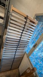 Letto 1 piazza e mezza IKEA con doghe e materasso