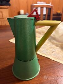 Caffettiera Moka verde 1980 ACCADEMIA LAGOSTINA