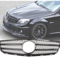 GRIGLIA MERCEDES W204 07-11 LOOK AMG NERO LUCIDO