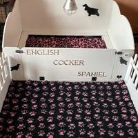 Cassa parto per cani e recinto