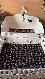 Cassa parto per cani e recinto