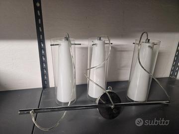 Lampadario a sospensione in vetro 
