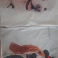 Nr. 2 federe Cuscini tema Natalizio con animali