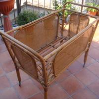 Culla/Lettini in vimini con paglia di Vienna