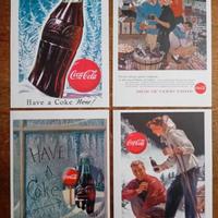 VECCHIE STAMPE COCA COLA VINTAGE SU CARTONCINO