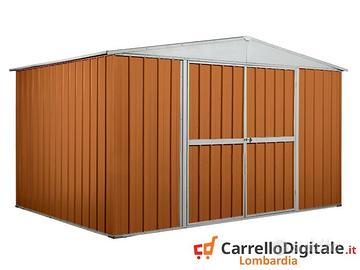 Box in lamiera di Acciaio 360x260cm legno chiaro