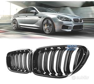 GRIGLIE BMW SERIE 6 F06 F12 F13 LOOK M6 NERO LUCID
