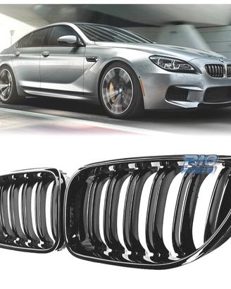 GRIGLIE BMW SERIE 6 F06 F12 F13 LOOK M6 NERO LUCID