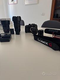 Gh5+ottiche+speedbooster ef-m43+accessori