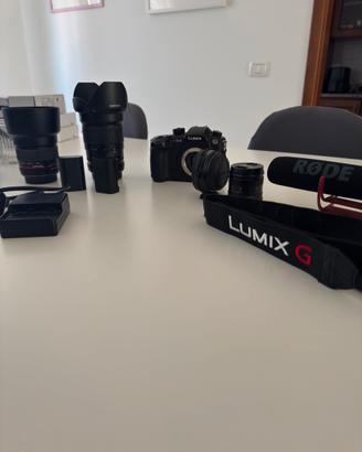 Gh5+ottiche+speedbooster ef-m43+accessori