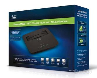Linksys x1000 WIRELESS-N ADSL2+ MOD/ROUTER 300MBS