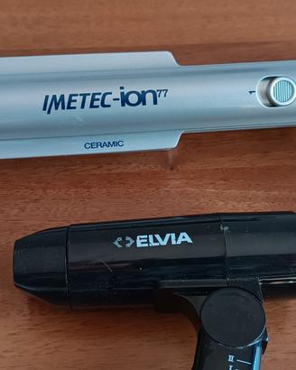 3 PEZZI DA VIAGGIO PHON PIASTRA E FERRO STIRO