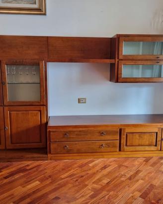 MOBILE SALA CON VETRINE IN ARTE POVERA