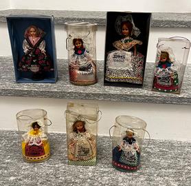 Bambole souvenir Veneto Valle d’Aosta vintage p s