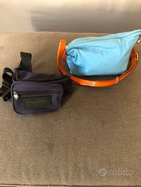 Marsupio + borsetta tracolla in tessuto