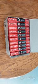 10 audiocassette Sony FX 90 ( € 2,50 ciascuna) 
