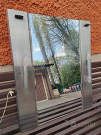 Specchiera vintage anni 70 vetro/metallo