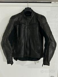 Giacca moto in pelle Dainese traforata taglia 48